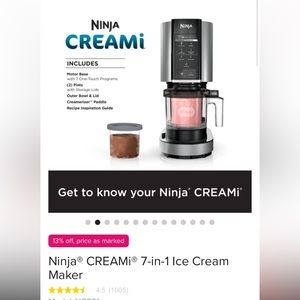 Ninja Creami 7 in 1 blender